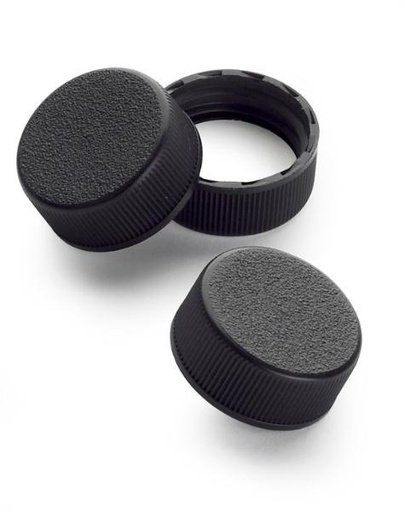 [2401812] Bouchon, noir PP 22-400 TFE/RBR pack de 12